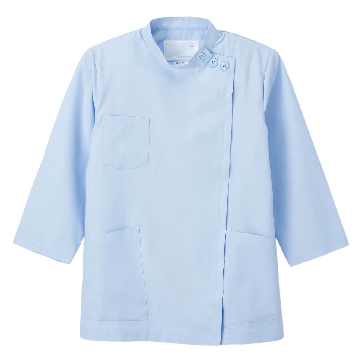 女子横掛8分袖 ブルー KES-5171