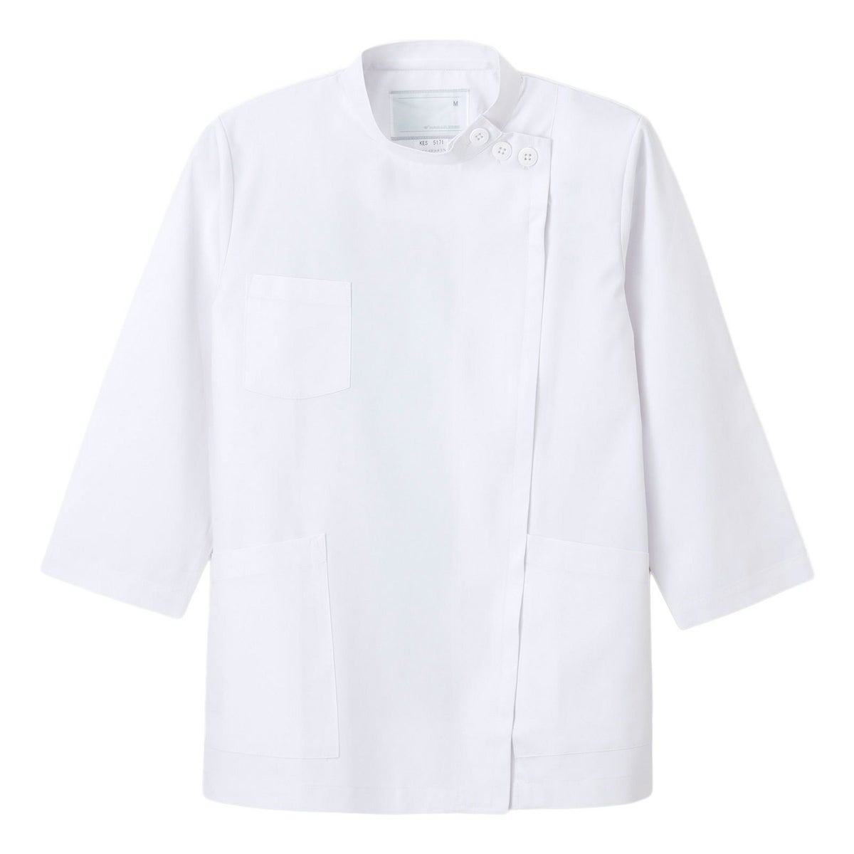 女子横掛8分袖 ホワイト KES-5171　