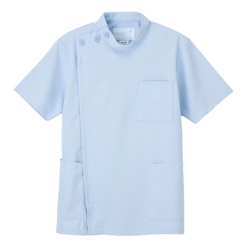 男子横掛半袖 ブルー HO-1967