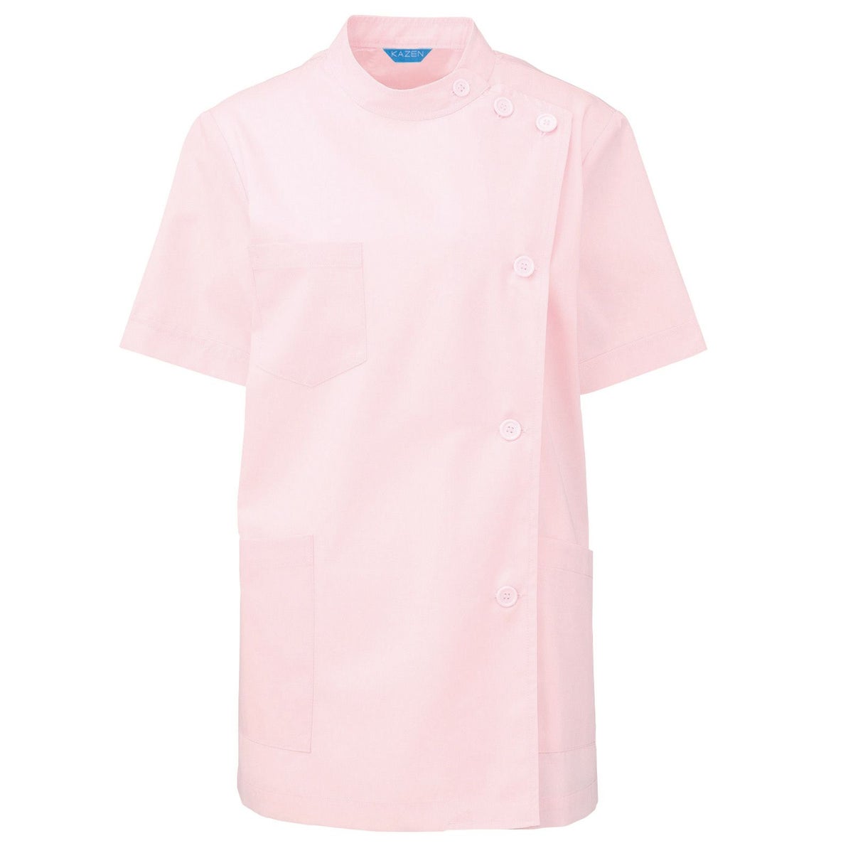 レディス医務衣半袖 ブロード ピンク 360-33