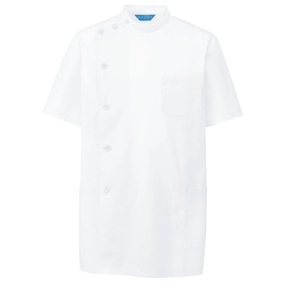 メンズ医務衣半袖 ブロード ホワイト 132-30