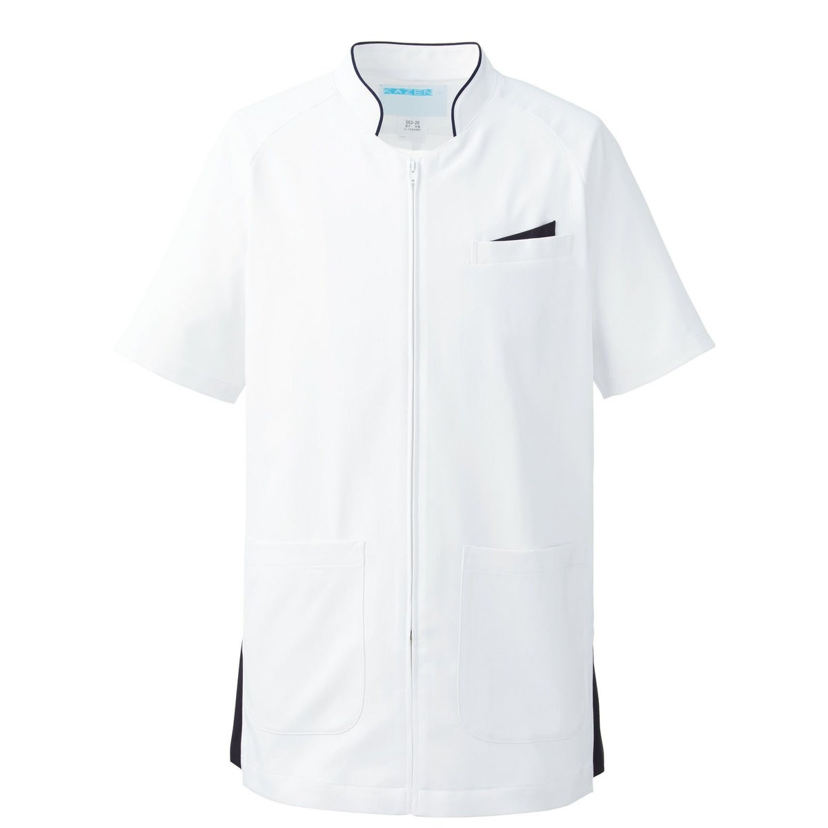 ネオネイビー　メンズジャケット ホワイト×ネイビー 053-28