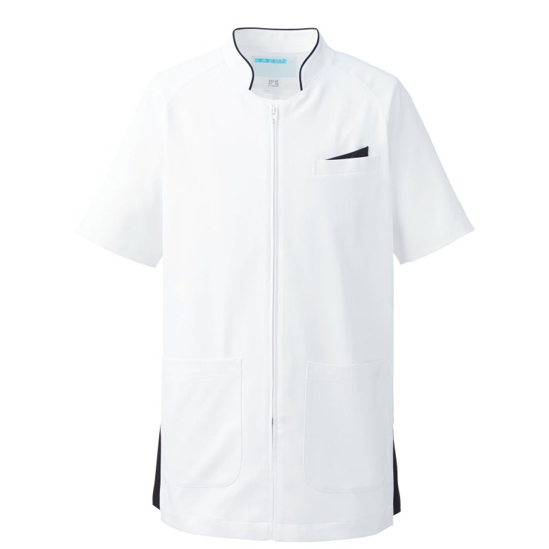 ネオネイビー　メンズジャケット ホワイト×ネイビー 053-28