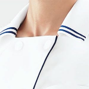 ネオネイビー レディスジャケット ホワイトxネイビー 081-28