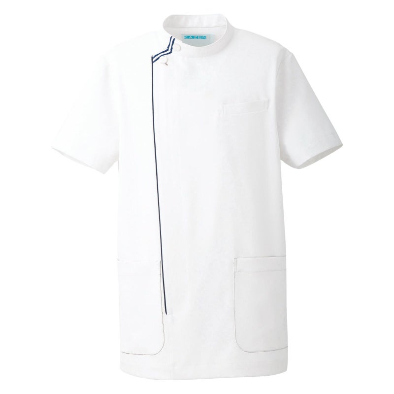 ネオネイビー メンズジャケット ホワイト×ネイビー 052-28