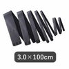 3.0×100cm マジックベルトフィットブラック&ブラック 【まとめ買い】