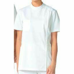 レディス医務衣半袖　シルポート　オフホワイト(3L)