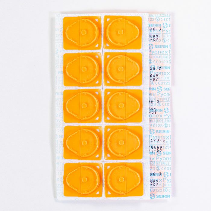 セイリン円皮鍼 パイオネックス(オレンジ 0.11×0.3mm)