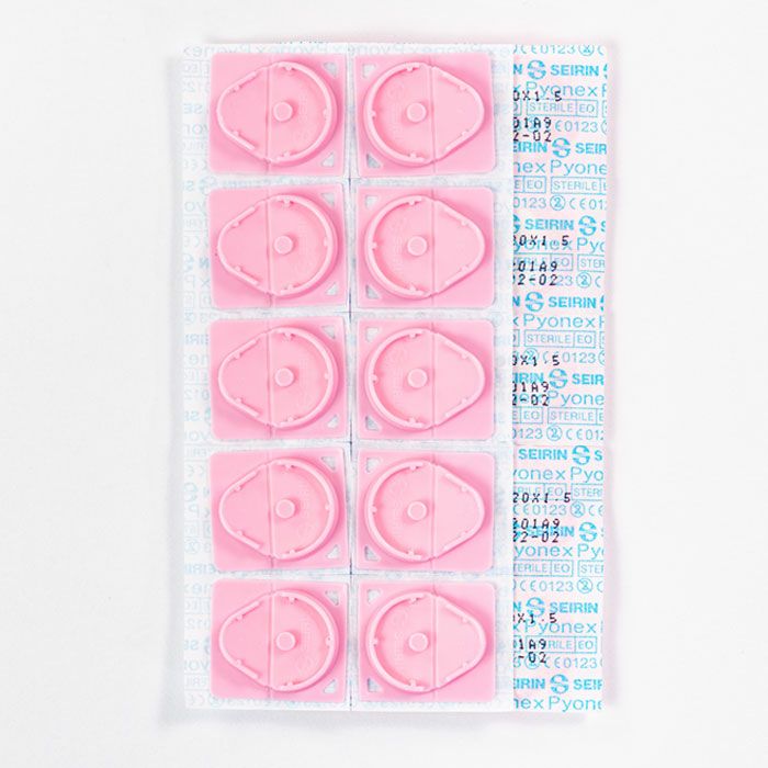 セイリン円皮鍼 PYONEX（パイオネックス）(ピンク 0.2×1.5mm