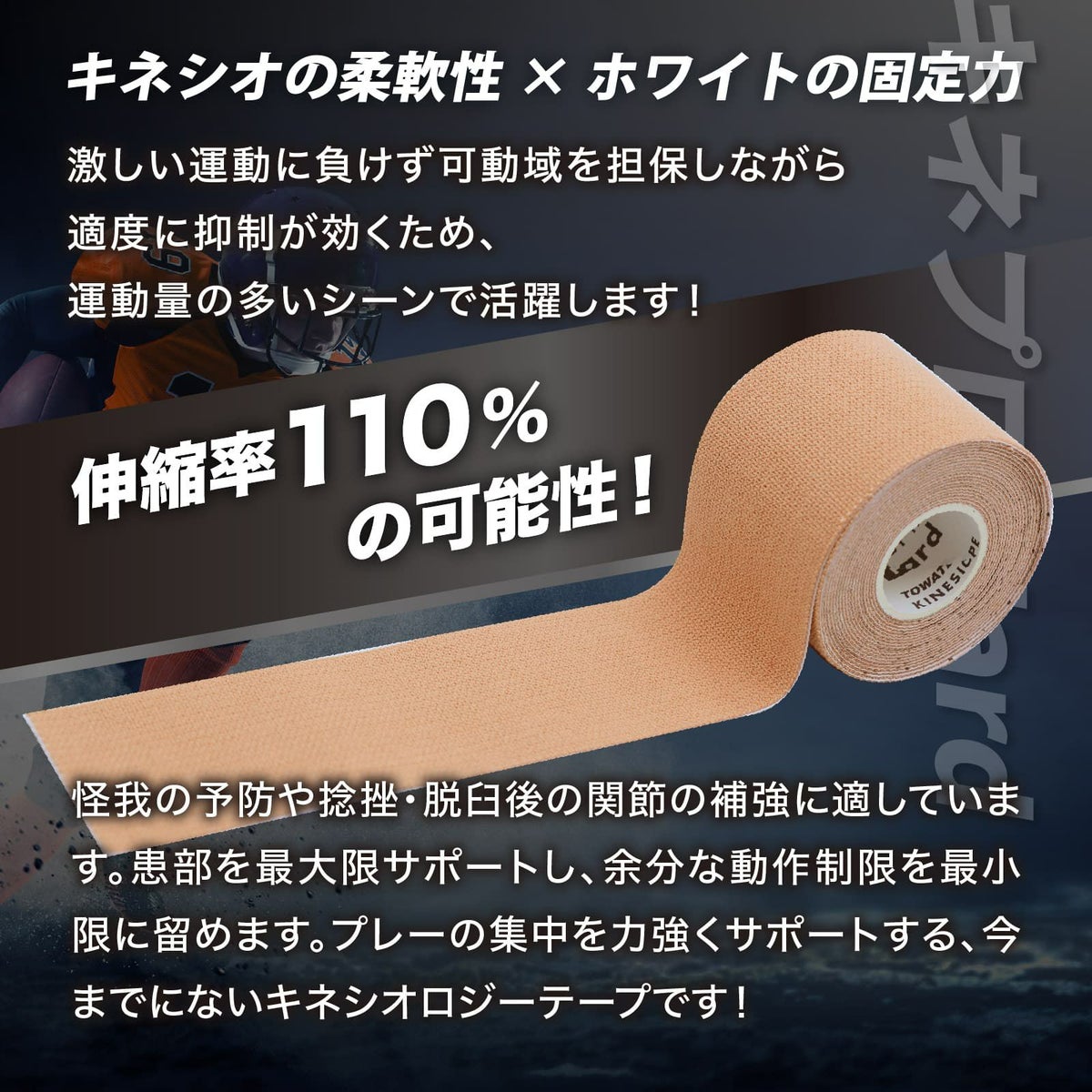 キネプロ Hard 幅4種×3m（キネシオロジーテープPRO Hard）【20箱セット】