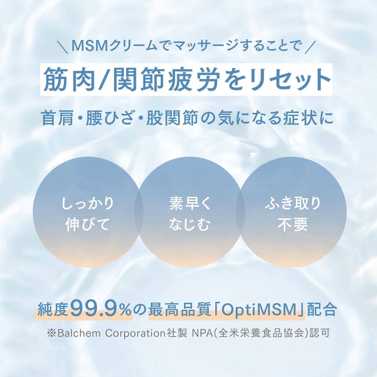 【店舗販売・6個～】MSMクリーム 140g 日本製